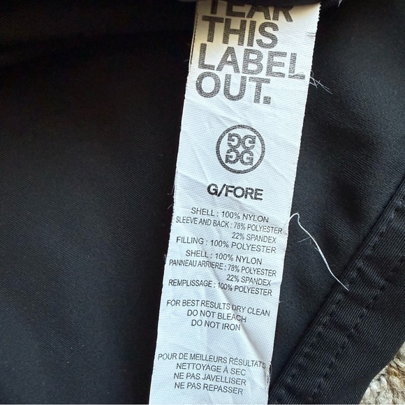 G/Fore Golf Hybrid Puffer Jacket Mens XXL Black Full Zip - Picture 5 of 7